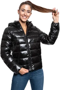 Damska Kurtka Przejściowa Wrangler Short Puffer Black W4N1V0100-M - Kurtki damskie - miniaturka - grafika 1