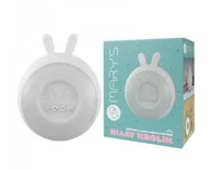 Zestawy szkolne - Budzik lampka nocna LED RGB różowy królik - miniaturka - grafika 1