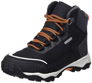 viking Unisex dziecięce buty Akkarvik Mid Wp Walking, czarny - czarny pomara?czowy - 33 EU - Buty dla chłopców - miniaturka - grafika 1