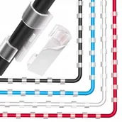 Przyborniki na biurko - 20x ORGANIZER ORGANIZERY UCHWYT UCHWYTY NA KABLE ZACZEP KLIPS DO KABLI MOC - miniaturka - grafika 1