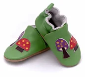 Kapcie damskie - Lekkie kapcie eko 100% naturalna skóra r. 21-22 - miniaturka - grafika 1