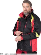 Odzież robocza - R.E.I.S. WILSSON - kurtka ocieplana polarem, 100% poliester 150 g/m, stójka, odpinany kaptur z polarową podszewką, 5 kieszeni, rękawy ściągacz, suwak napy rzepy 2XL - miniaturka - grafika 1