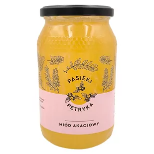 Miód akacjowy 1200 g / Pasieki Petryka - Miód - miniaturka - grafika 1