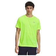 Koszulki męskie - Under Armour UA Launch Krótki rękaw - High Vis Żółty/Odblaskowy - XL - miniaturka - grafika 1