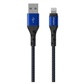 Kable USB - Energizer Ultimate - Kabel połączeniowy USB-A do Lightning certyfikat MFi 2m (Niebieski) - miniaturka - grafika 1