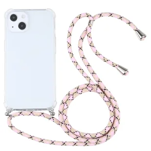 König Design Etui kompatybilne z Apple iPhone 13 Plastikowe etui na telefon komórkowy z łańcuszkiem - Etui na telefon komórkowy różowe - Etui i futerały do telefonów - miniaturka - grafika 1