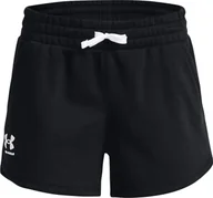 Spodnie sportowe damskie - Under Armour Under Armour Rival Fleece Short 1369858-001 Czarne XS - miniaturka - grafika 1