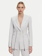 Marynarki i żakiety damskie - Patrizia Pepe Marynarka 8S0522/A6F5-S702 Szary Regular Fit - miniaturka - grafika 1
