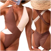 Stroje kąpielowe - STRÓJ KĄPIELOWY JEDNOCZĘŚCIOWY MODELUJĄCY KOSTIUM POWIĘKSZAJĄCY POŚLADKI S - miniaturka - grafika 1