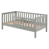 Łóżka dla dzieci i młodzieży - Szare łóżko dziecięce Vipack Junior, 70x140 cm - miniaturka - grafika 1