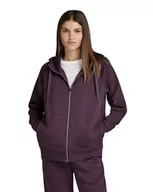 Bluzy damskie - G-STAR RAW Damska bluza z kapturem Premium Core 2.1 Zip Thru, Fioletowy (Lt Maze D22727-c235-8880), XXL - miniaturka - grafika 1