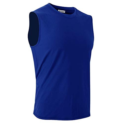 MeetHoo Męski tank top, koszulka bez rękawów, szybkoschnący podkoszulek na siłownię do biegania dla mężczyzn