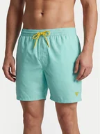 Kąpielówki męskie - Guess Szorty kąpielowe F6GT26 WG2A2 Turkusowy Regular Fit - miniaturka - grafika 1