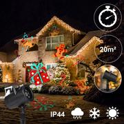 Ozdoby bożonarodzeniowe - Projektor laserowy LED Świąteczny rzutnik na dom Kolorowy - miniaturka - grafika 1