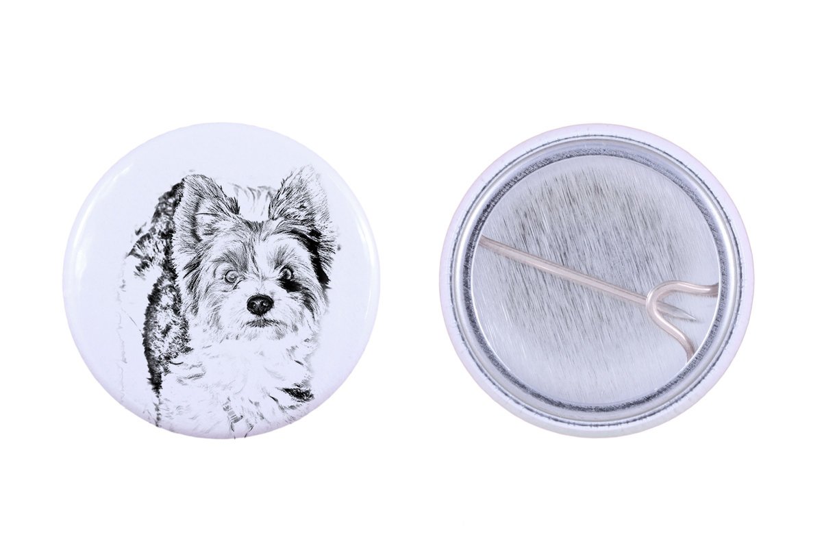 Biewer Yorkshire Terrier - przypinka z twoim psem, dodaj własne foto, marka Art-Dog
