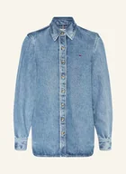 Bluzki damskie - Tommy Hilfiger Bluzka Jeansowa Lana blau - miniaturka - grafika 1