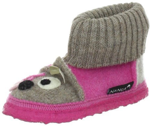 Nanga Dziewczęce kapcie Fluffy, różowy - Rosa Rose 21-28 EU