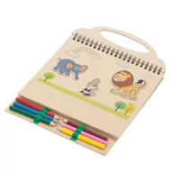 Zabawki kreatywne - Zestaw Do Rysowania Lovely Animals, Beżowy - miniaturka - grafika 1