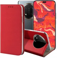 Etui i futerały do telefonów - ETUI Z KLAPKĄ DO HONOR MAGIC7 LITE CZERWONE ZAMYKANE MAGNETYCZNE KABURA - miniaturka - grafika 1