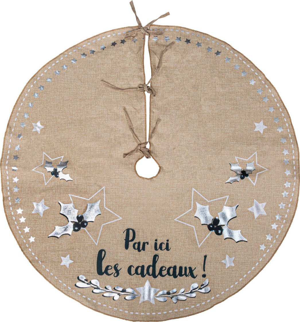 Dywanik Pod Choinkę Jutowy