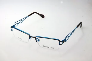 Oprawki korekcyjne Lorenzo Conti HY011 C2 brązowo-niebieskie - Okulary korekcyjne, oprawki, szkła - miniaturka - grafika 1