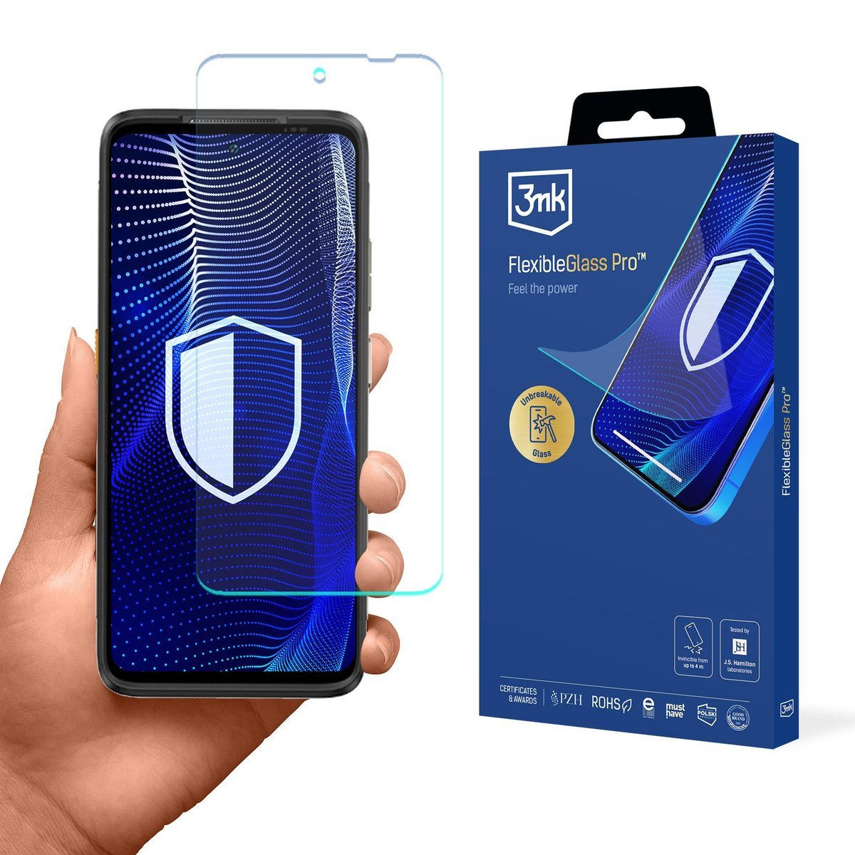 Szkło hybrydowe na ekran do Ulefone Armor 23 Ultra - 3mk FlexibleGlass Pro
