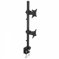 Akcesoria do monitorów - Techly Techly Podwójne ramię biurkowe do LED/LCD 13-27'' 2x10kg pionowe regulowane 020690 [6220399] - miniaturka - grafika 1
