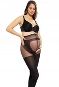 Bielizna ciążowa - Rajstopy Ciążowe 40 Den Body Protect Czarne - miniaturka - grafika 1