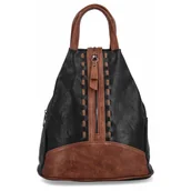 Torebki damskie - Miejski Plecaczek Damski firmy Herisson 15-2B319 Czarny - miniaturka - grafika 1