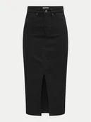 Spódnice - gonne donna only 15324365 siri black denim - miniaturka - grafika 1
