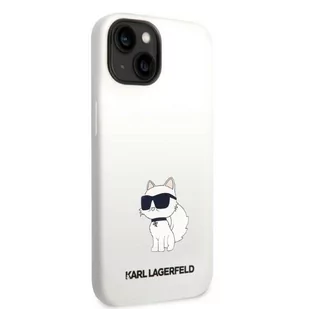 Karl Lagerfeld KLHMP14MSNCHBCH iPhone 14 Plus 6,7" hardcase biały/white Silicone Choupette MagSafe - Etui i futerały do telefonów - miniaturka - grafika 4