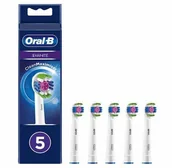 Końcówki do szczoteczek elektrycznych - 5 X Braun Oral-b 3d White Końcówki Oryginalne! - miniaturka - grafika 1