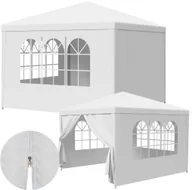 Pawilony ogrodowe - Pawilon ogrodowy Heckermann ES.1-W Biały - miniaturka - grafika 1