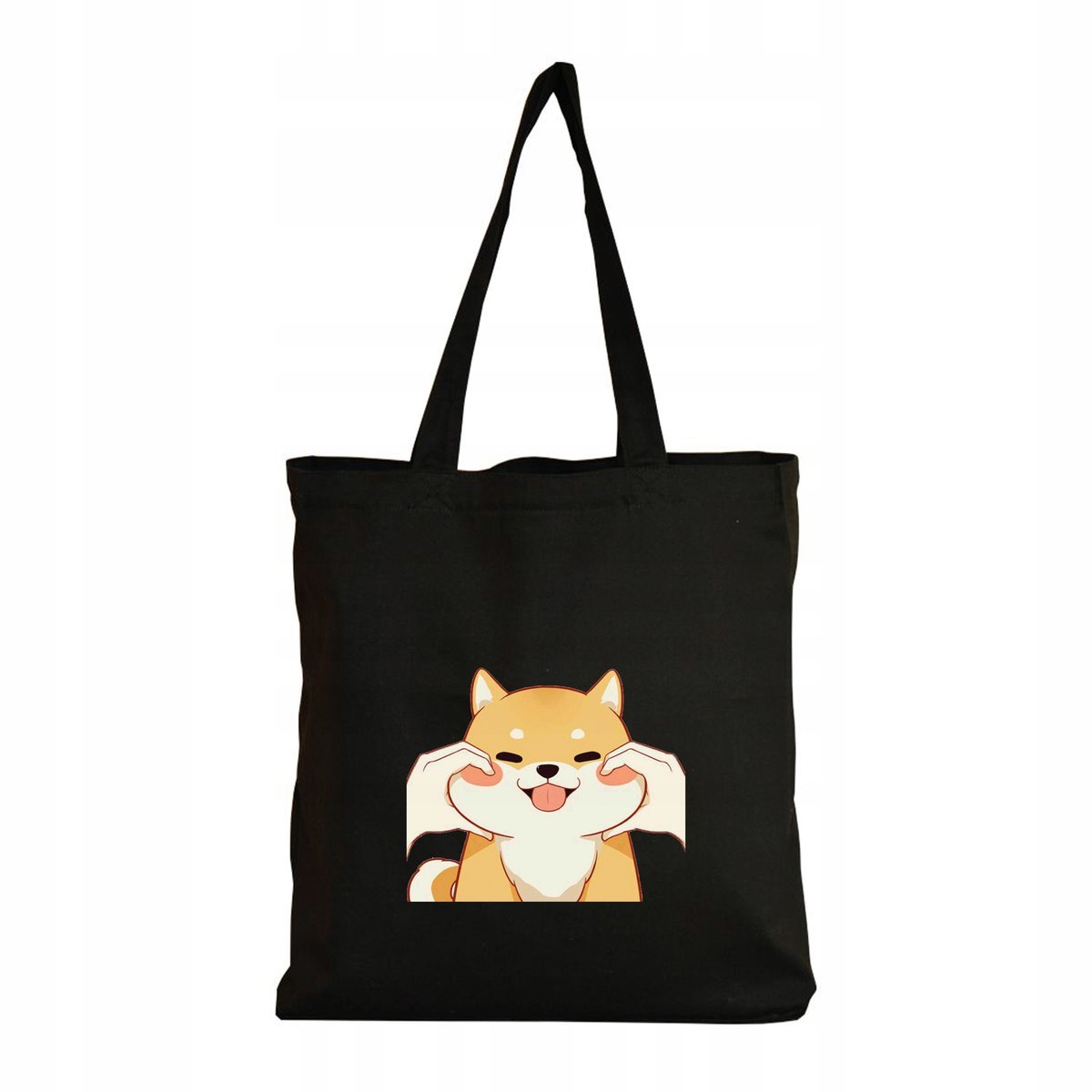 Eko Torba na ramię Zakupy Shopper Torebka Bawełniana Eco Akita Shiba Pies 5