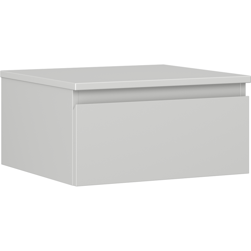 Mexen Orio szafka łazienkowa podumywalkowa 50 cm z blatem, 1 szuflada, szara mat - 91A10-05023-1-BFC62