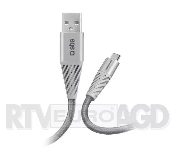 SBS Kabel SBS Unbreakable USB-A USB-C 1,5m