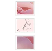 Ramki na zdjęcia - Zestaw białych ramek- galeria ramek na 3 zdjęcia + szablon - miniaturka - grafika 1