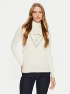 Swetry damskie - Guess Golf Piper W4BR03 Z2NQ2 Écru Regular Fit - miniaturka - grafika 1