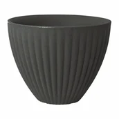 Donice - Donica plastikowa Lotus śr.40 cm antracytowa Vog - miniaturka - grafika 1
