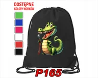 Worki na buty - WOREK SZKOLNY NA WF BUTY DLA DZIECKA ZWIERZAKI ŚMIESZNE RÓŻNE + IMIĘ - miniaturka - grafika 1