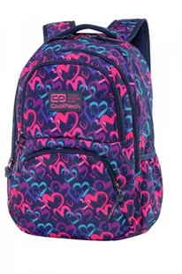 CoolPack Plecak Młodzieżowy Dart DRAWING HEARTS - Plecaki szkolne i tornistry - miniaturka - grafika 1