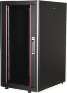 Szafy rack - ROLINE Netzwerkschrank Basic 48,26cm 19Zoll 22 HE 600x800 BxT Glastor schwarz - miniaturka - grafika 1