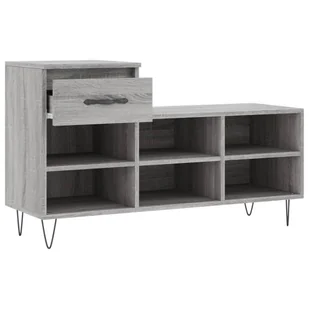 Szafka na buty, szary dąb sonoma, 102x36x60 cm Lumarko! - Szafki na buty - miniaturka - grafika 7