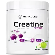 Aminokwasy - HERKULES Creatine Powder 250g Green Apple - miniaturka - grafika 1