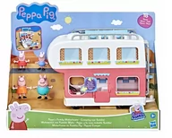 Figurki dla dzieci - Hasbro Świnka Peppa Zestaw Rodzinny kamper 4 figurki F2182 JĘZYK NIEMIECKI - miniaturka - grafika 1