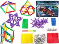 Klocki - KLOCKI MAGNETYCZNE ZESTAW 250 SZTUK NA PREZENT XL - miniaturka - grafika 1