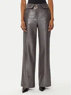 Spodnie damskie - Babylon Spodnie materiałowe E00093 Szary Regular Fit - miniaturka - grafika 1