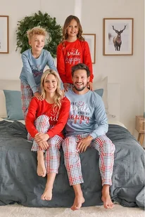 Piżama dziewczęca Flow smile, czerwona 122/128 - Piżamy dla dziewczynek - miniaturka - grafika 3