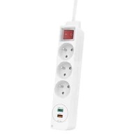 Listwy zasilające - Listwa HAMA 3GN 893246 (1.4 m) - miniaturka - grafika 1