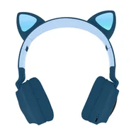Słuchawki - Avizar Cat Ears Design Light Animation 12H - niebieskie - miniaturka - grafika 1